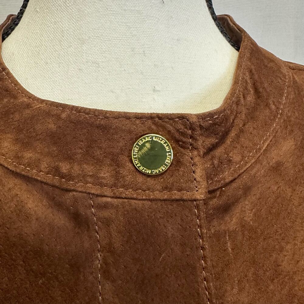 Isaac Mizrahi Live! Genuine Leather Quilted Jacket - Size 18W - Picture 6 of 12